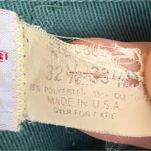 Vintage Workwear Big Mac Mechanic Work Shirt Green Mens Made in USA 80s 90s - Picture 5 of 6